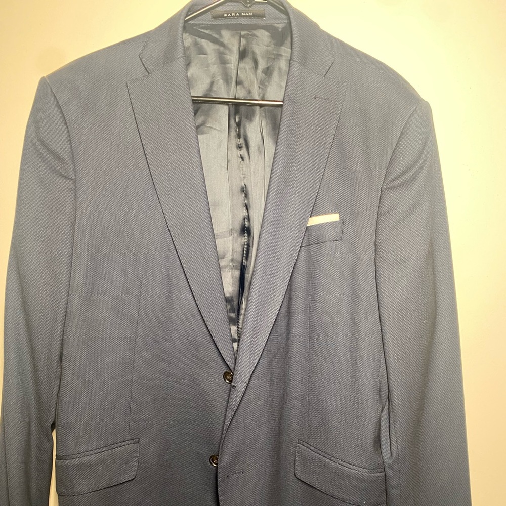 Zara Navy Blue Blazer size 46